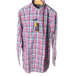 Polo by Ralph Lauren long sleeve button down classic fit plaid size medium NWT